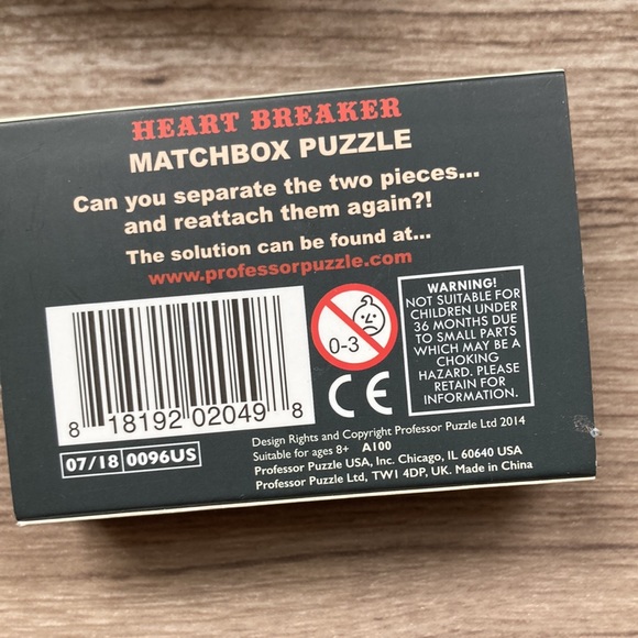 The museum Company twisted nail Heart Breaker brain teaser puzzles - Picture 12 of 16